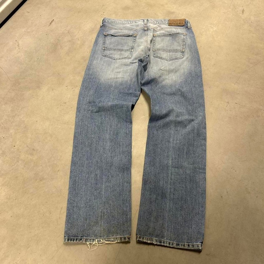 Y2K Baggy Wide Leg Grunge Style Light Wash Jeans